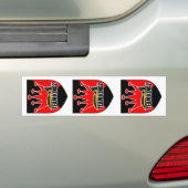 drievoudige kroon bumpersticker (Op auto)