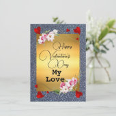 Drievoudige liefdeskaart kaart (Staand voorkant)