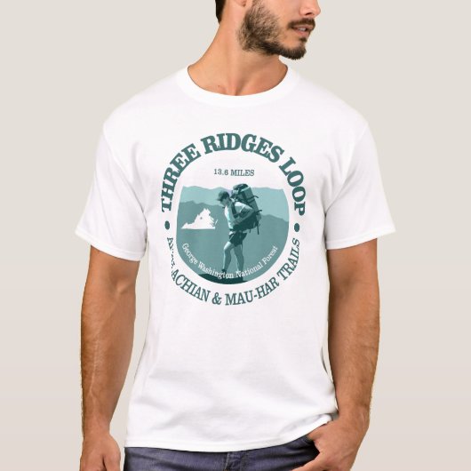 Drievoudige lijn t-shirt (Voorkant)