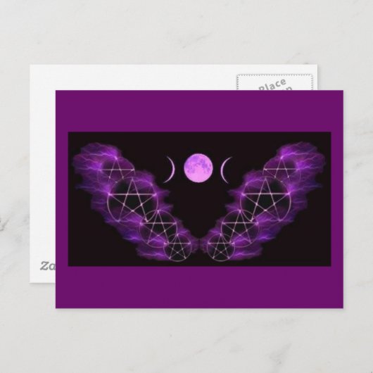 Drievoudige Maan Briefkaart (Voorkant / Achterkant)
