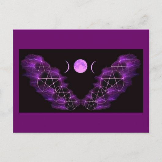 Drievoudige Maan Briefkaart (Voorkant)