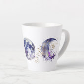 Drievoudige Maan Paarse en Goud Latte Mok (Rechterhoek)