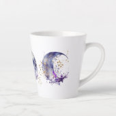 Drievoudige Maan Paarse en Goud Latte Mok (Rechts)