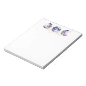 Drievoudige Maan Paarse en Goud Notitieblok (Linkerzijde)