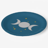Drievoudige Maan Papieren Borden Bordje (Gekanteld)