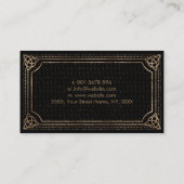 Drievoudige maan - Pentagram, Triquetra, Triskele Visitekaartje (Achterkant)