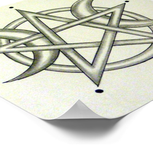 Drievoudige maan poster (Hoek)