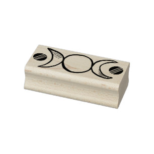 Drievoudige Maan Rubberstempel