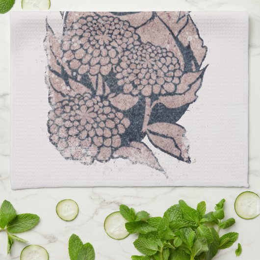 Drievoudige maan symbool Godin Mucha feministische Theedoek (Gevouwen)