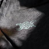 Drievoudige maan symbool tuin bloei rubberstempel