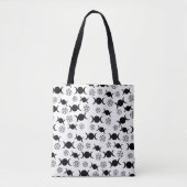 Drievoudige Maangodin & Pentakel Patroon Tote Bag (Voorkant)