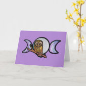 drievoudige-maanuil kaart (Gele Bloem)