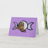 drievoudige-maanuil kaart (Voorkant)