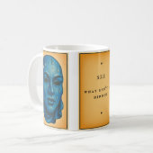 Drievoudige masker koffiemok (Voorkant links)