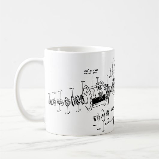 Drievoudige Mok van Sturmey-Archer (geen onderdele (Links)