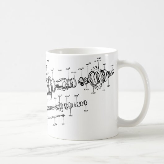 Drievoudige Mok van Sturmey-Archer (geen onderdele (Rechts)