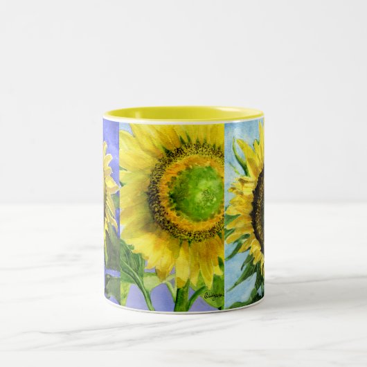 Drievoudige Mok zonnebloem (Center)