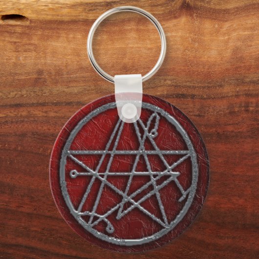 drievoudige necro sigil sleutelhanger (Voorkant)