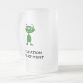 Drievoudige Oogtoepassing Ontwikkeling groen Matglas Bierpul (Voorkant links)