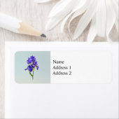 Drievoudige Paarse iris Etiket (Insitu)