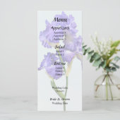 Drievoudige Paarse Iris Menu (Staand voorkant)