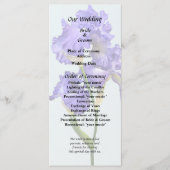 Drievoudige Paarse iris Programmakaart (Voorkant)