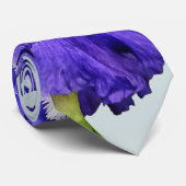 Drievoudige Paarse iris Stropdas (Opgerold)