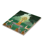 Drievoudige Pareltjes: Boeddha, Dharma, Sangha Ker Tegeltje (Zijkant)