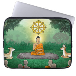 Drievoudige Pareltjes: Boeddha, Dharma, Sangha-lap Laptop Sleeve