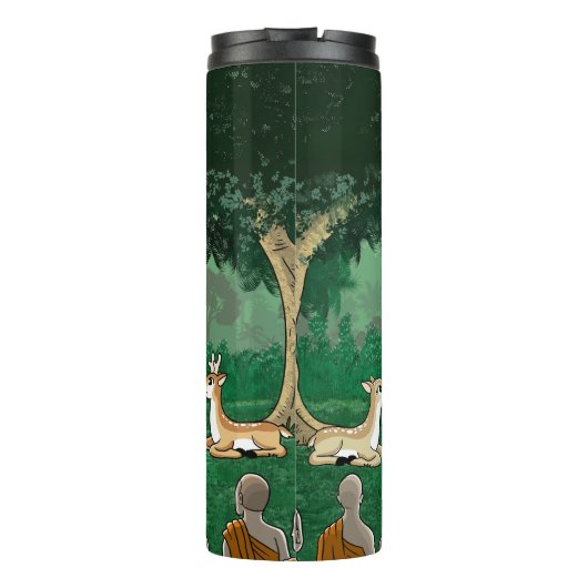 Drievoudige Pareltjes: Boeddha, Dharma, Sangha Tum Thermosbeker (Achterkant)