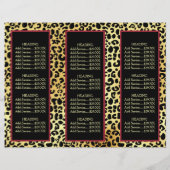 Drievoudige productprijsbrochure FAUX Gold Leopard (Achterkant)