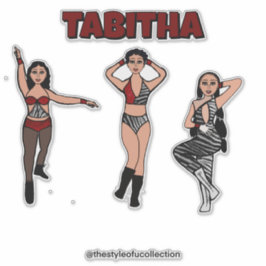 Drievoudige Red Zebra Dancer #2 Sticker