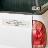 Drievoudige sabotage bumper sticker (Op Truck)