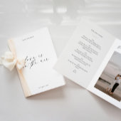 Drievoudige Save the Date Uitnodiging met Foto