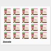 Drievoudige Schep Ijs Verjaardagsfeest Sticker (Vel)