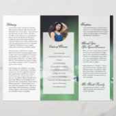 Drievoudige Sjabloon van het begrafenisprogramma (Achterkant)