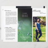 Drievoudige Sjabloon van het begrafenisprogramma (Voorkant / Achterkant)