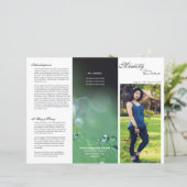 Drievoudige Sjabloon van het begrafenisprogramma (Staand voorkant)