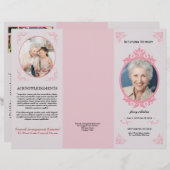 Drievoudige Sjabloon van het begrafenisprogramma (Voorkant / Achterkant)