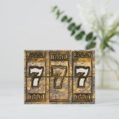 Drievoudige sleufsleuven briefkaart (Staand voorkant)