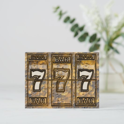 Drievoudige sleufsleuven briefkaart (Staand voorkant)