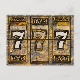 Drievoudige sleufsleuven briefkaart