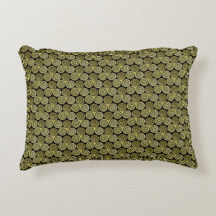 Drievoudige spiraal Live Love Laugh Goud Decoratief Kussen