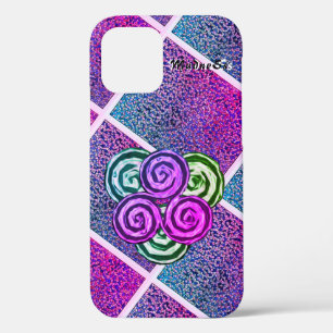 Drievoudige spiraal (PinkishPurp) Case-Mate iPhone Case