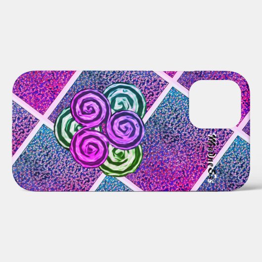 Drievoudige spiraal (PinkishPurp) Case-Mate iPhone Case (Achterkant (horizontaal))