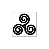 drievoudige spiraalvormige zegel rubberstempel (Afrduk)