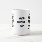 Drievoudige spuit Verpleegkundigen noemen de Shots Koffiemok (Center)