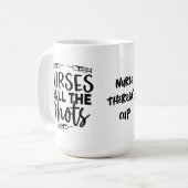 Drievoudige spuit Verpleegkundigen noemen de Shots Koffiemok (Voorkant links)