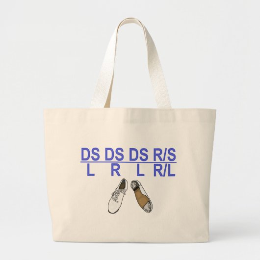 Drievoudige stap voor registratie grote tote bag (Voorkant)
