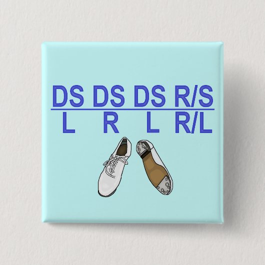 Drievoudige stap voor registratie vierkante button 5,1 cm (Voorkant)